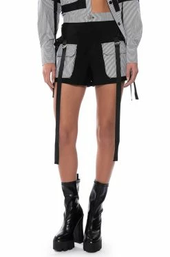 ALICE STRIPED CARGO SHORTS