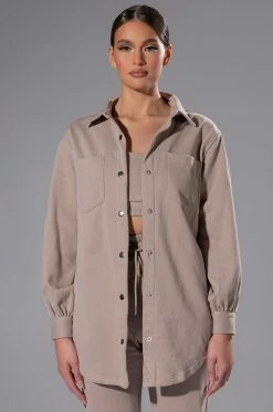 CASUAL CASEY BUTTON DOWN SWEATSHIRT