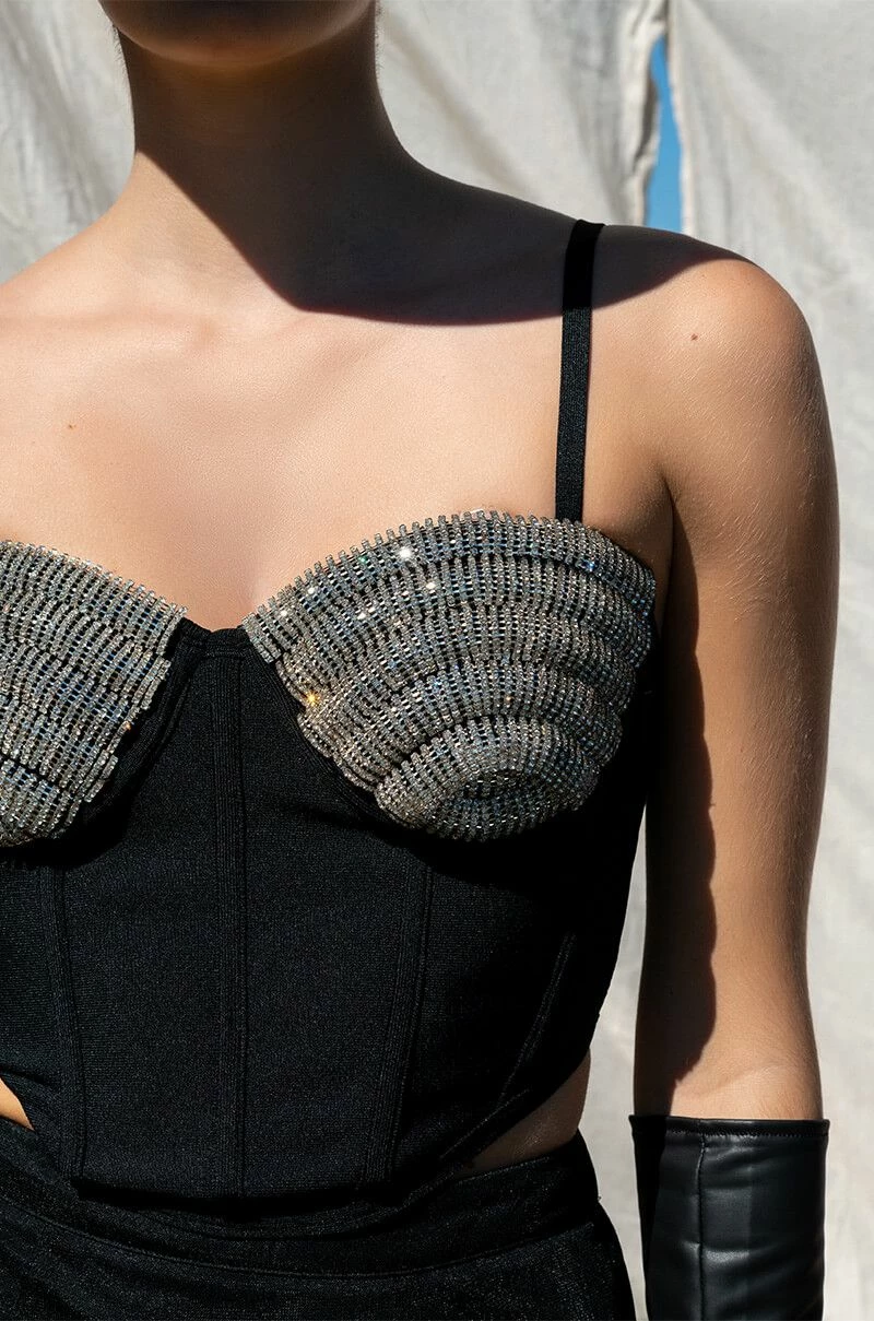 CHAMPAGNE WISHES EMBELLISHED CORSET - Image 5