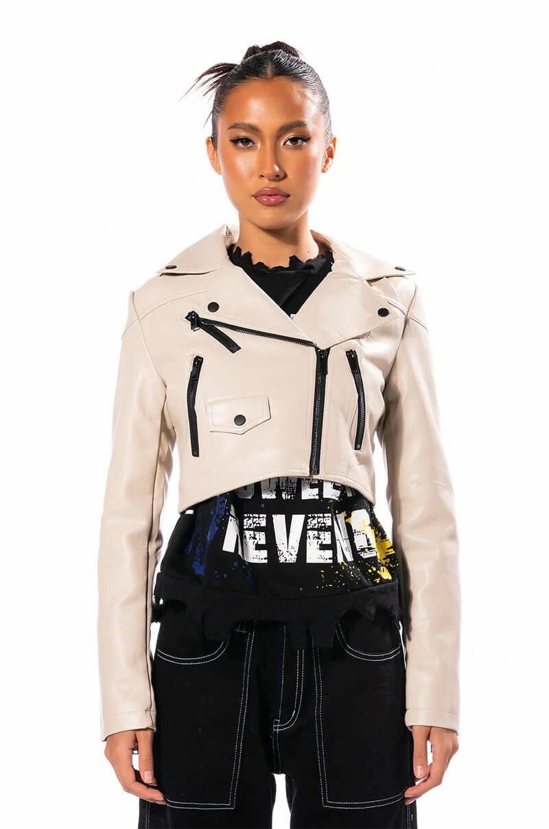 COUNT THE STARS BASIC MOTO JACKET - Image 5