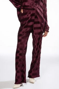 CRINKLE SATIN PALAZZO PANT