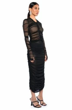DASHING MESH TIGHT FITTED BUTTON DOWN -AKIRA store dashing mesh tight fitted button down black 4 4