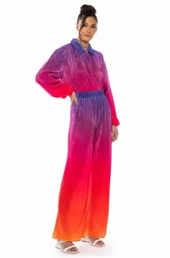 DAY TO NIGHT PLEATED SATIN BUTTON DOWN IN RED MULTI 10 DAY TO NIGHT PLEATED SATIN BUTTON DOWN IN RED MULTI -AKIRA store day to night pleated satin button down in red multi red multi 3 3