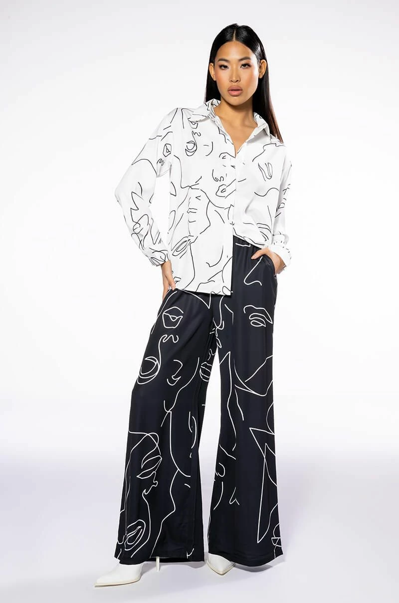 FACES BUTTON DOWN BLOUSE - Image 3