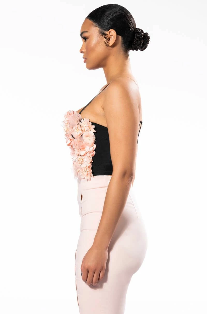 FULL BLOOM FLORAL CROP TOP - Image 6