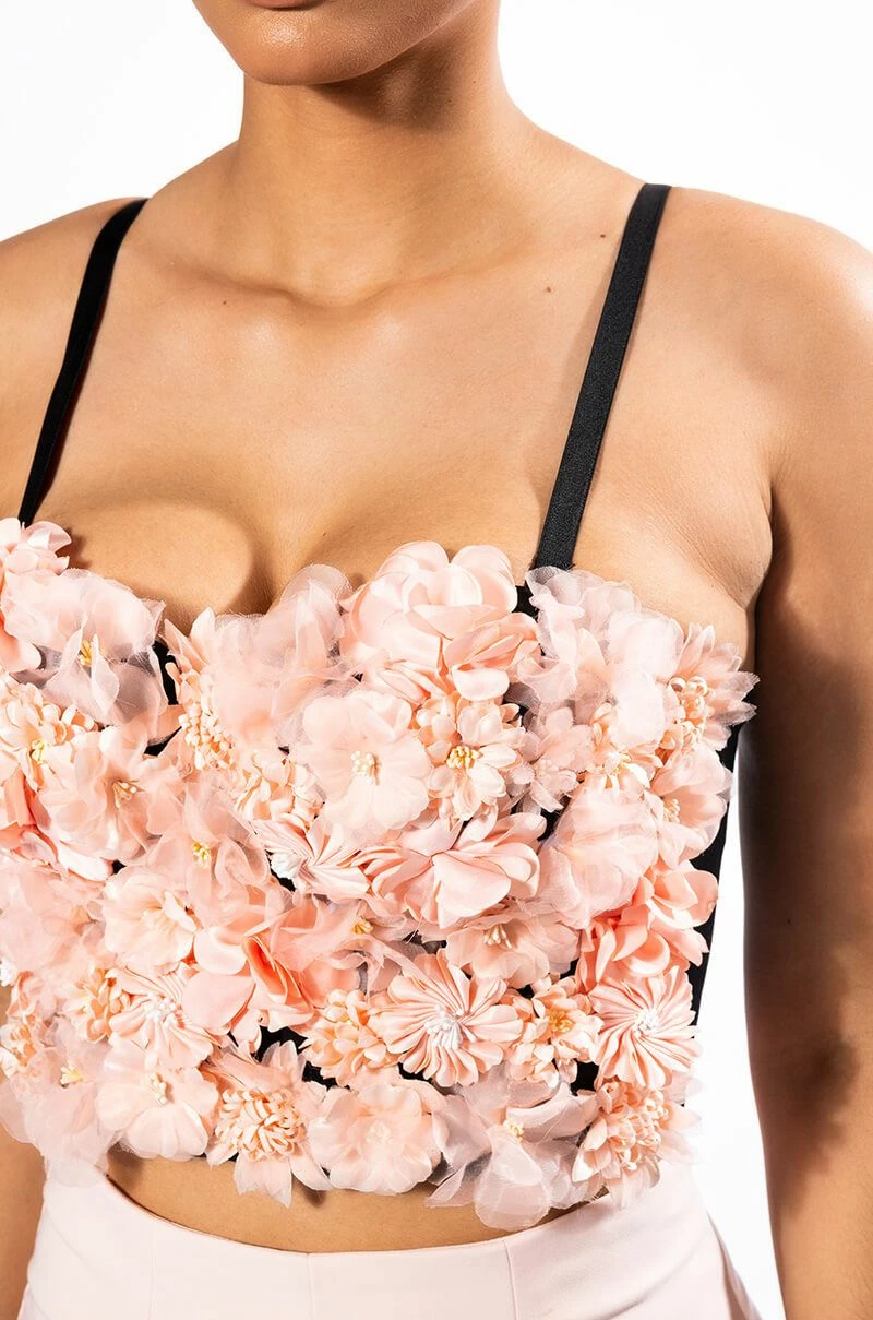 FULL BLOOM FLORAL CROP TOP - Image 8