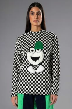 FUN TIMES CHECKERED TOP