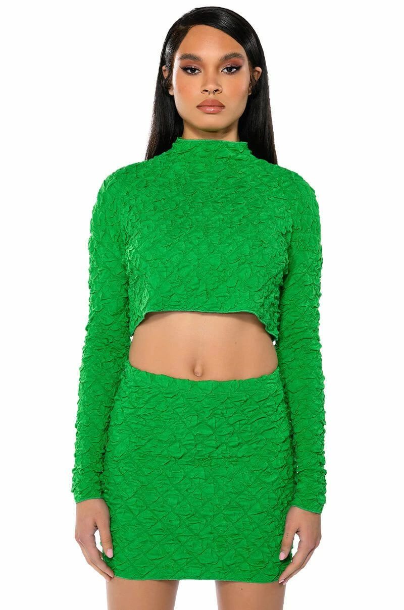 HIGHLIGHT OF YOUR DAY TEXTURED MINI SKIRT - Image 3