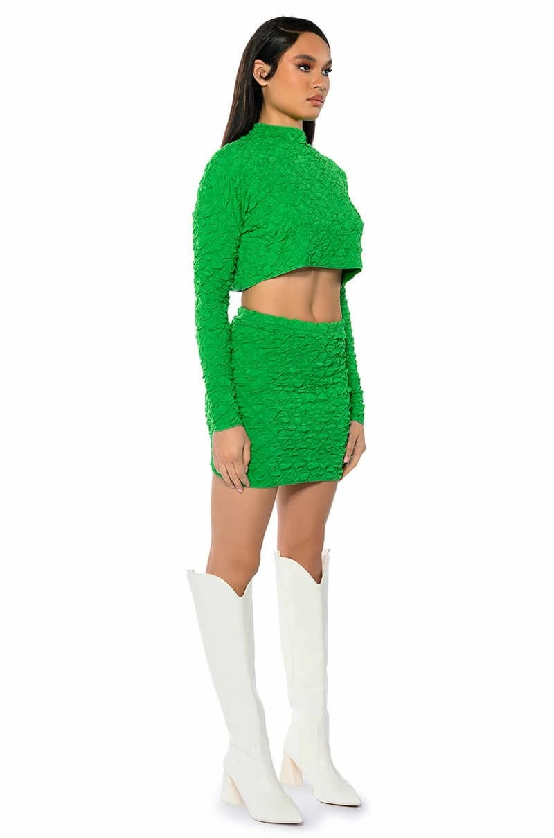 HIGHLIGHT OF YOUR DAY TEXTURED MINI SKIRT - Image 5