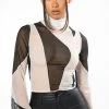 HOMETOWN MESH LONG SLEEVE TOP