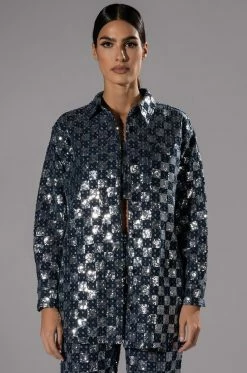 LEAH OVERSIZED BUTTON DOWN BLOUSE