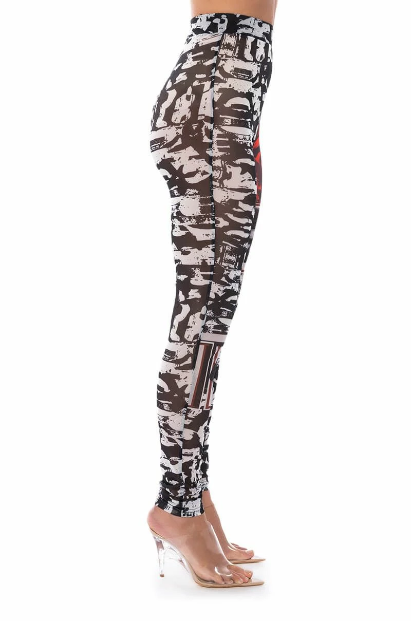 LIPS ARE SEALED MESH LEGGING - Image 5