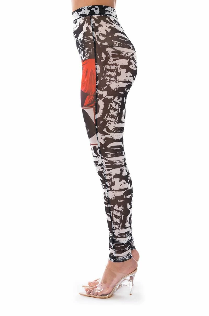 LIPS ARE SEALED MESH LEGGING - Image 6