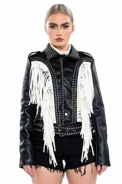 LOLLA FRINGE WESTERN MOTO JACKET