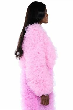 LOVE YOU LOU LOU TULLE JACKET IN PINK 21 LOVE YOU LOU LOU TULLE JACKET IN PINK -AKIRA store love you lou lou tulle jacket in pink pink 10 10