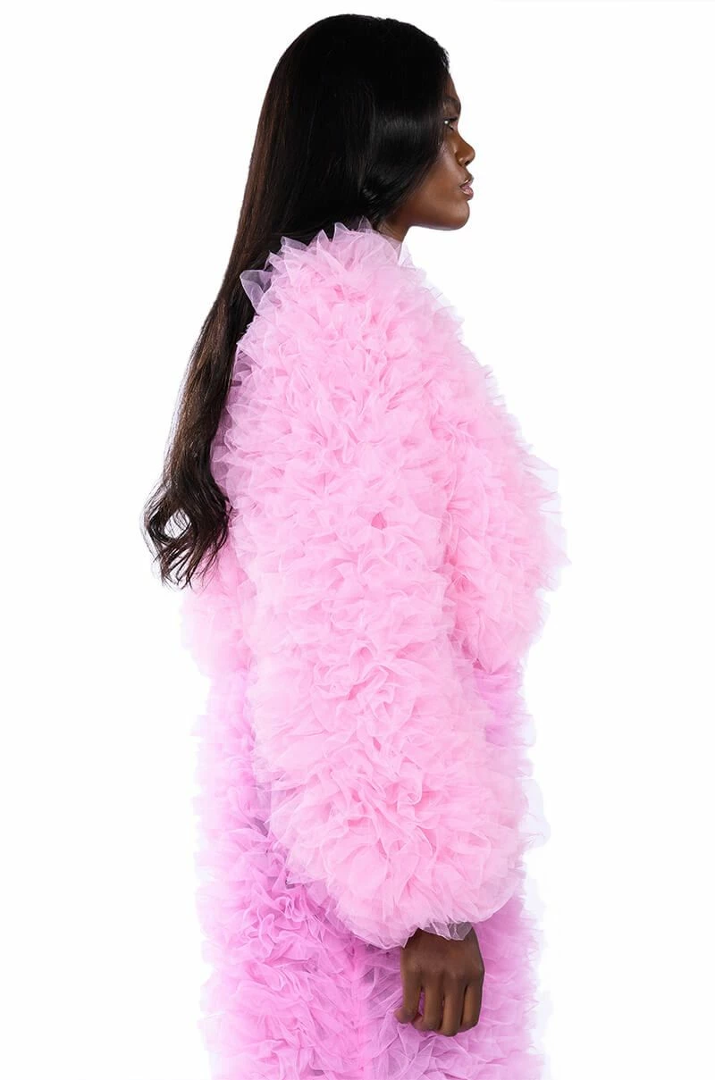 LOVE YOU LOU LOU TULLE JACKET IN PINK 10 LOVE YOU LOU LOU TULLE JACKET IN PINK - Image 10
