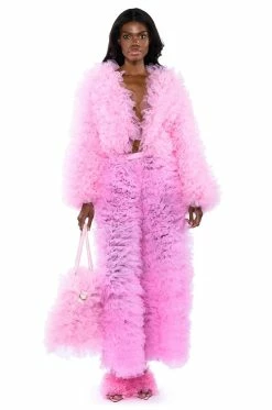 LOVE YOU LOU LOU TULLE JACKET IN PINK 19 LOVE YOU LOU LOU TULLE JACKET IN PINK -AKIRA store love you lou lou tulle jacket in pink pink 8 8