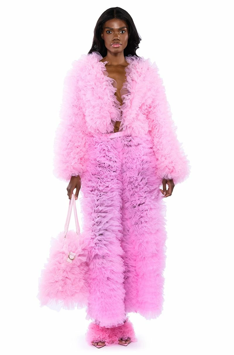 LOVE YOU LOU LOU TULLE JACKET IN PINK 8 LOVE YOU LOU LOU TULLE JACKET IN PINK - Image 8