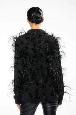 MASTERPIECE BUTTON DOWN TOP -AKIRA store masterpiece button down top black 5 5