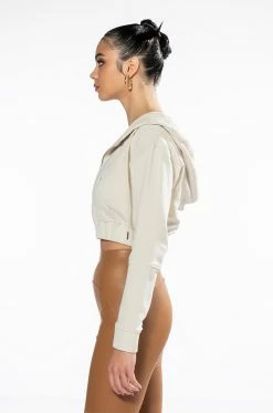 NEW RULES CROPPED HOODIE -AKIRA store new rules cropped hoodie ivory 5 5