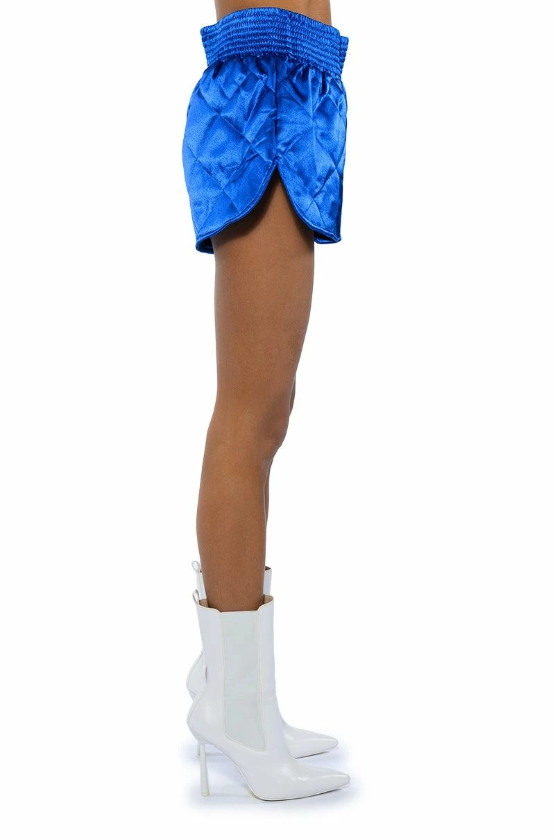NO CAP QUILTED SATIN DOLPHIN SHORTS - Image 9