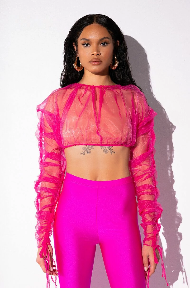 OLD ENGLISH ORGANZA MICRO BLOUSE 3 OLD ENGLISH ORGANZA MICRO BLOUSE - Image 3