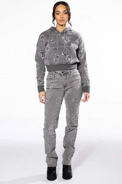 PATCH DETAIL SOFT DENIM HOODIE 15 PATCH DETAIL SOFT DENIM HOODIE -AKIRA store patch detail soft denim hoodie grey 8 8