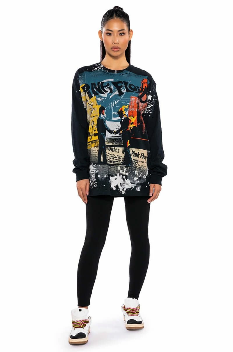 PINK FLOYD LONG SLEEVE GRAPHIC BAND TEE 3 PINK FLOYD LONG SLEEVE GRAPHIC BAND TEE - Image 3