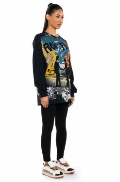PINK FLOYD LONG SLEEVE GRAPHIC BAND TEE 10 PINK FLOYD LONG SLEEVE GRAPHIC BAND TEE -AKIRA store pink floyd long sleeve graphic band tee black multi 4 4