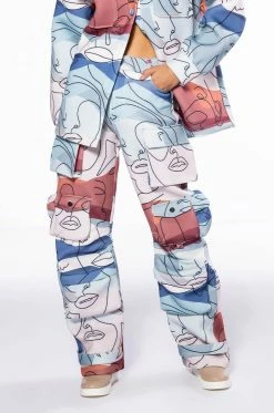 PRINTED CARGO JOGGERS