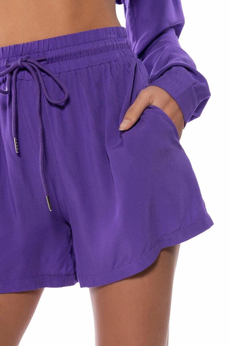 PURPLE RAIN DRAWSTRING SHORT - Image 9