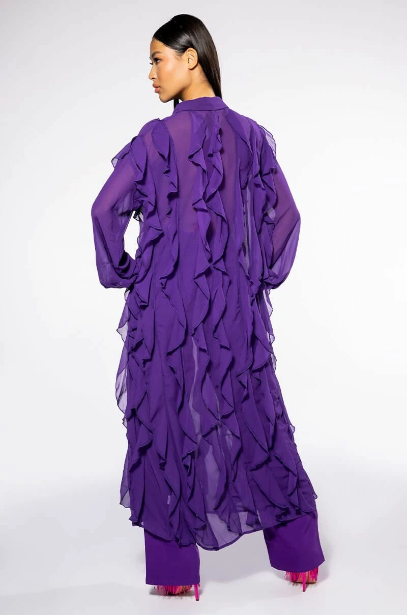 PURPLE RAIN LONG BLOUSE - Image 2