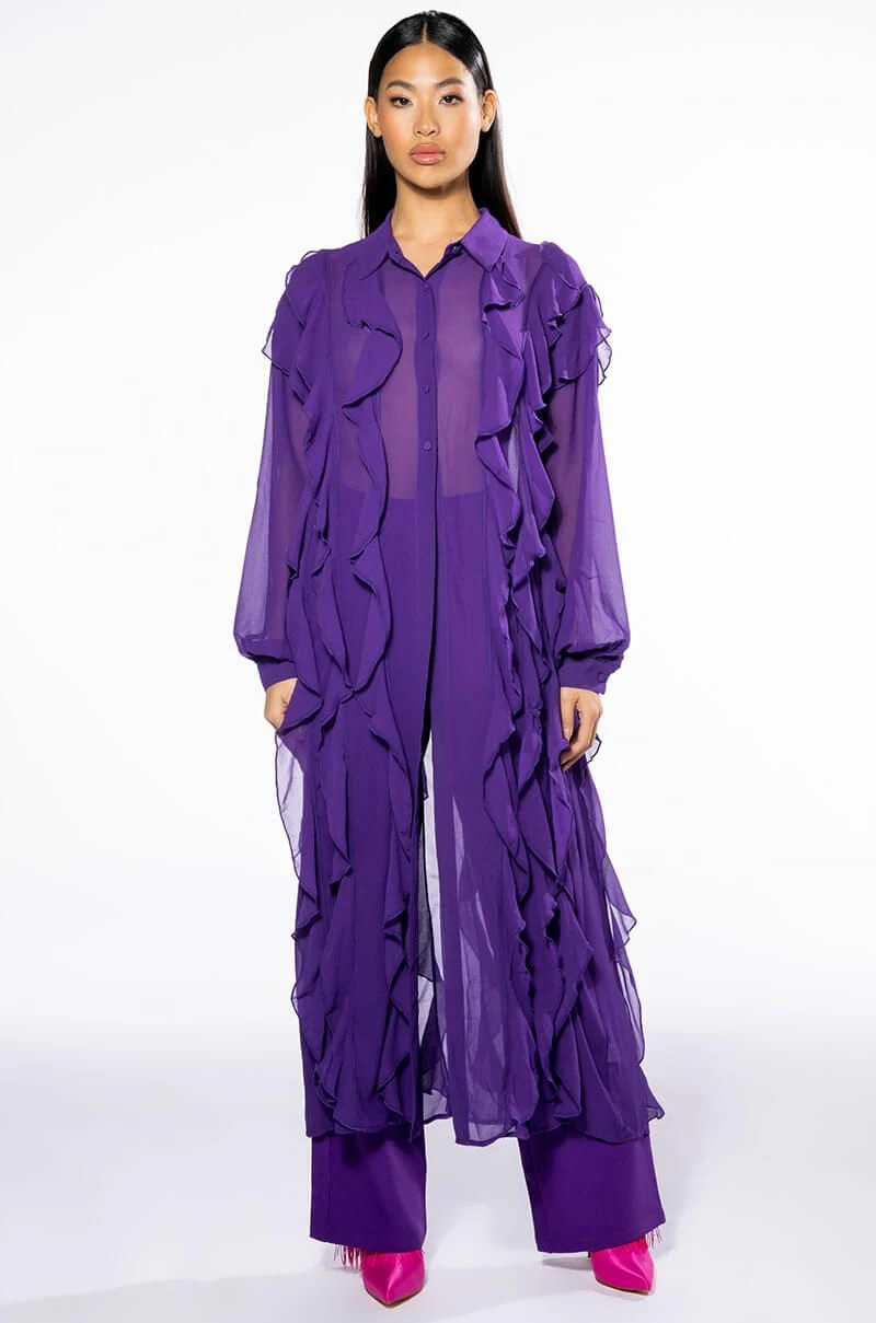 PURPLE RAIN LONG BLOUSE - Image 3