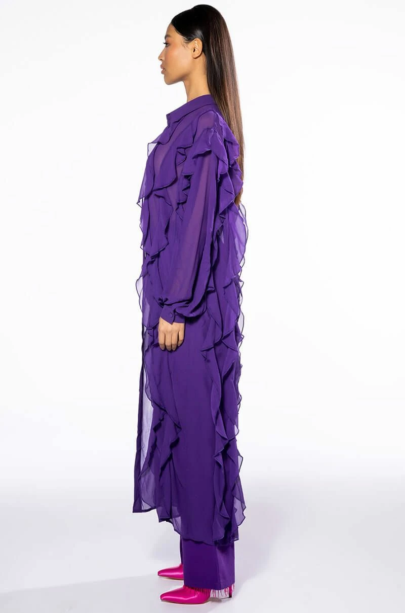 PURPLE RAIN LONG BLOUSE - Image 4
