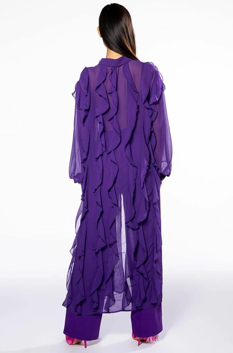 PURPLE RAIN LONG BLOUSE - Image 5