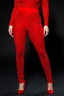 QUEEN OF LOVE RHINESTONE LEGGING