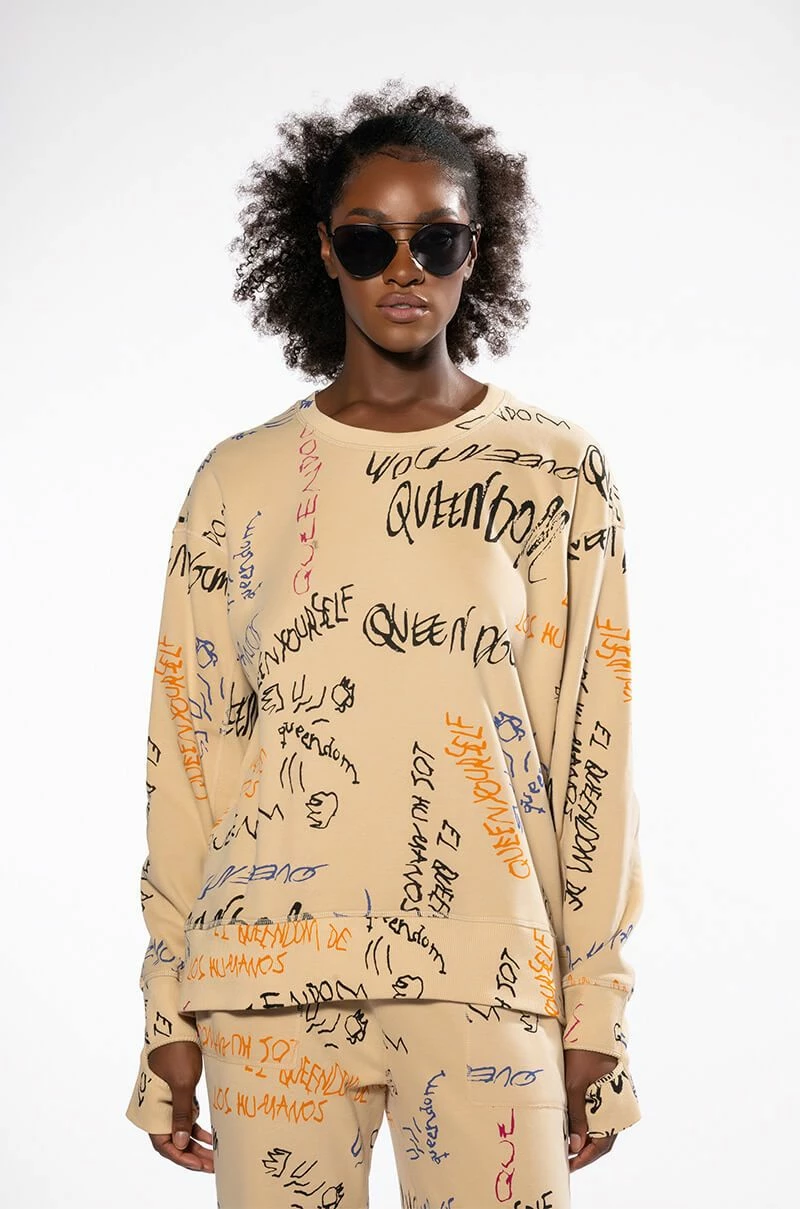 ROYALTY DRAWING CREWNECK SWEATSHIRT - Image 3