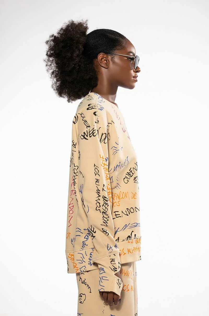 ROYALTY DRAWING CREWNECK SWEATSHIRT - Image 4