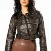 SELF CONTROL SOFT CROC MOTO JACKET