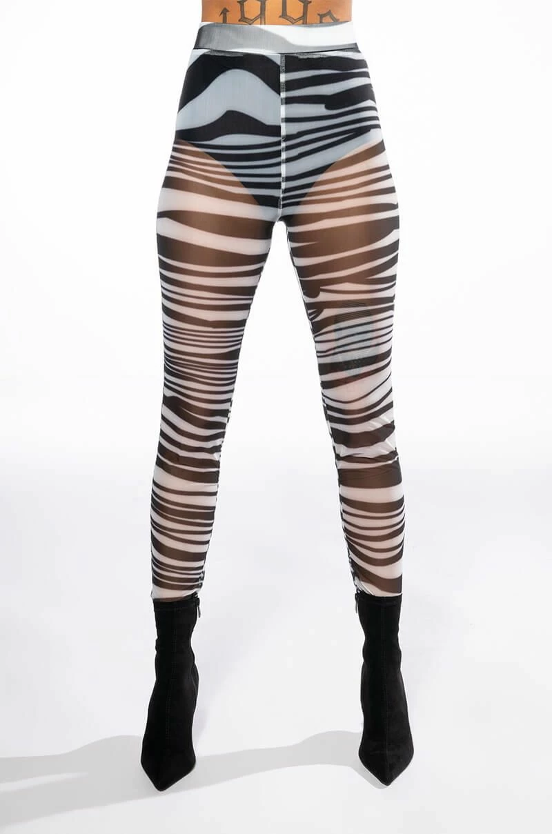 SET YOU STRAIGHT MESH LEGGING - Image 3