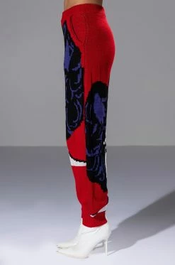 SOUL SEARCHING KNIT HOODIE AND JOGGER SET -AKIRA store soul searching knit hoodie and jogger set red 7 7 c1