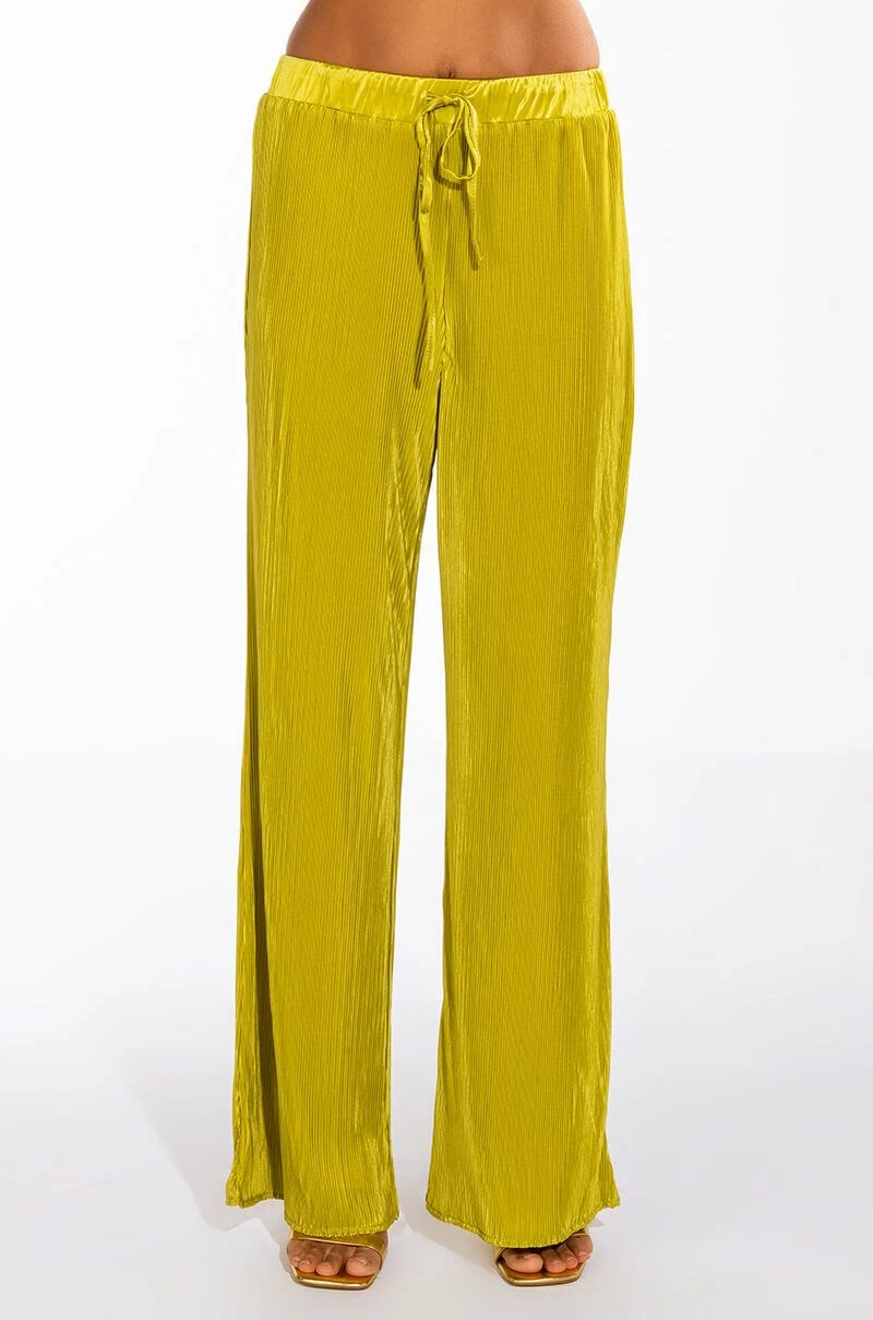SWEET APPLE PLISSE PALAZZO PANT 3 SWEET APPLE PLISSE PALAZZO PANT - Image 3