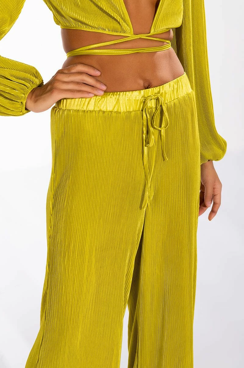 SWEET APPLE PLISSE PALAZZO PANT 6 SWEET APPLE PLISSE PALAZZO PANT - Image 6