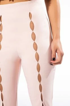 TINO SMALL KEYHOLE TROUSER 16 TINO SMALL KEYHOLE TROUSER -AKIRA store tino small keyhole trouser light pink 8 8