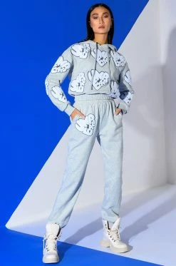 UNREAL JOGGER WITH PATCHES 11 UNREAL JOGGER WITH PATCHES -AKIRA store unreal jogger with patches heather grey 3 3
