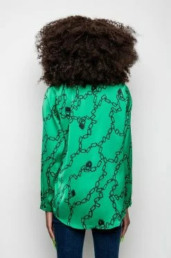 WHAT'S NEW BUTTON UP BLOUSE 13 WHAT'S NEW BUTTON UP BLOUSE -AKIRA store whats new button up blouse green multi 6 6