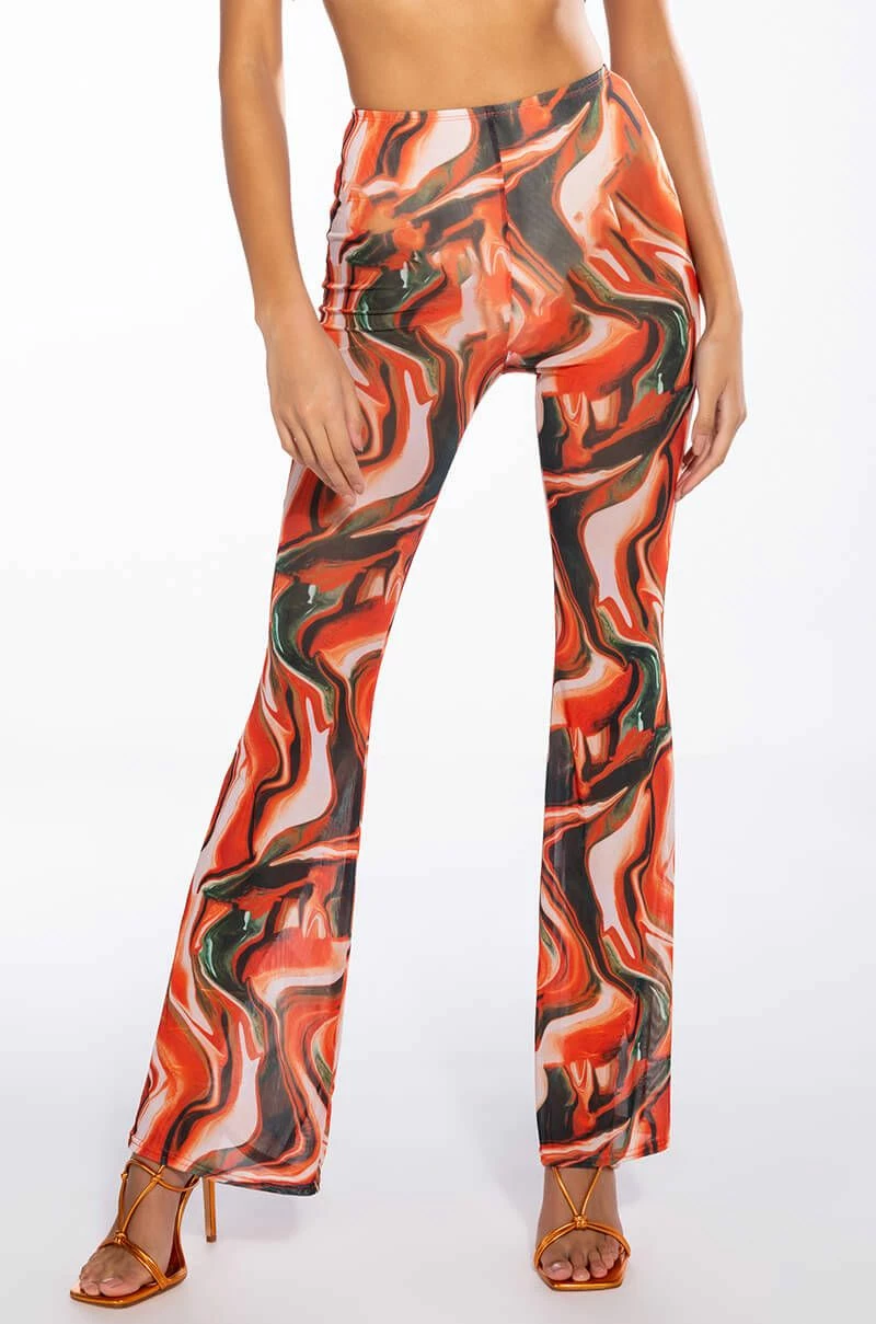 WILD WILD WEST MESH KICK FLARE PANT