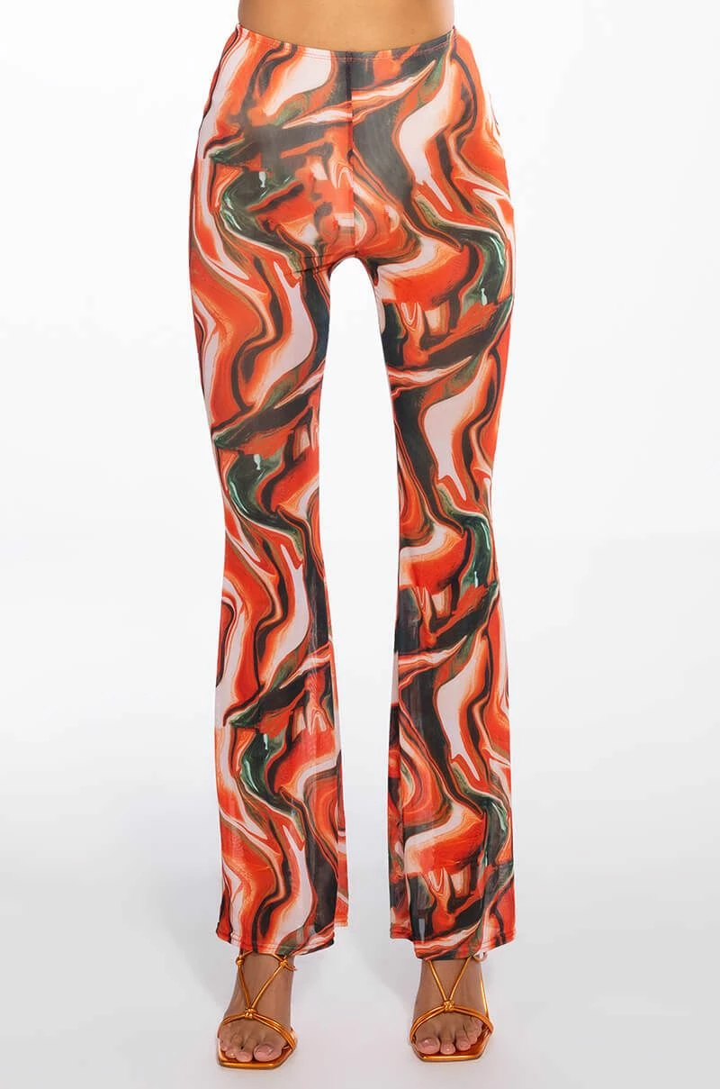 WILD WILD WEST MESH KICK FLARE PANT - Image 3