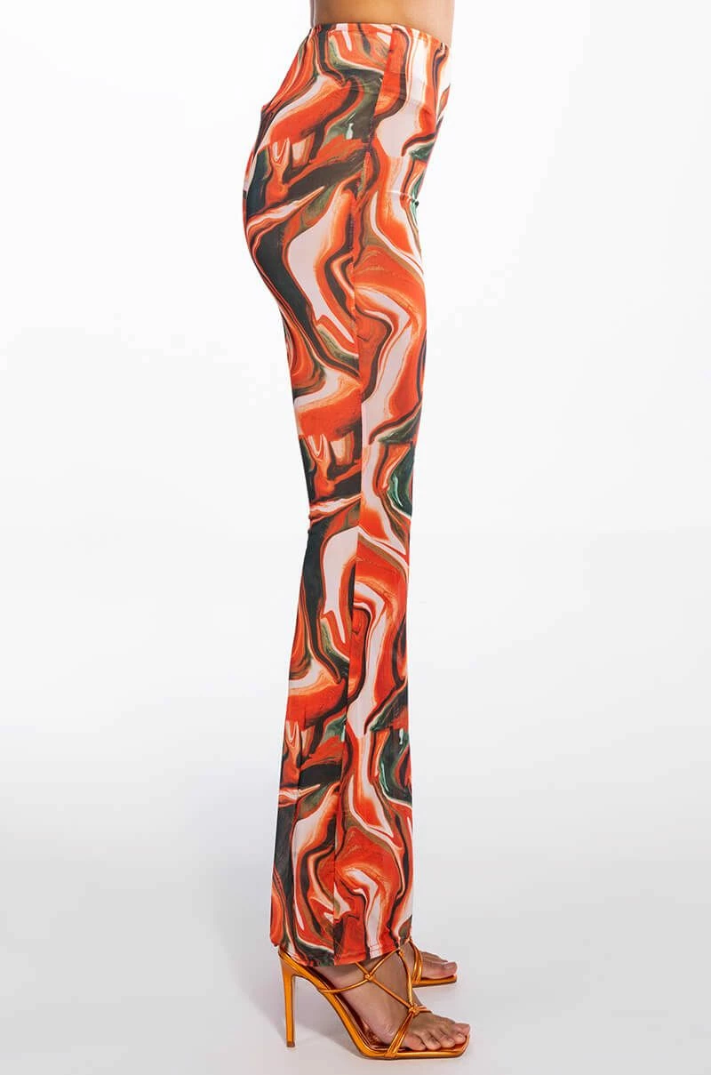 WILD WILD WEST MESH KICK FLARE PANT - Image 4