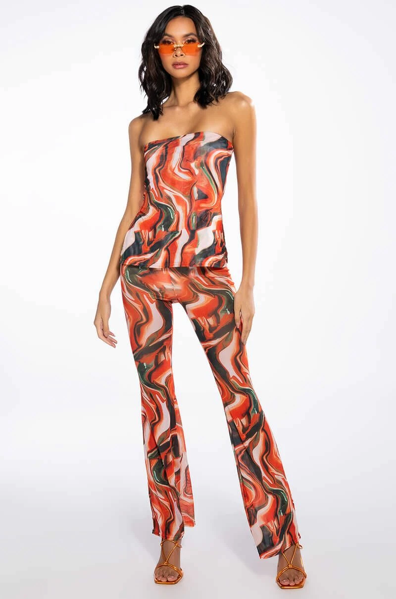 WILD WILD WEST MESH KICK FLARE PANT - Image 7